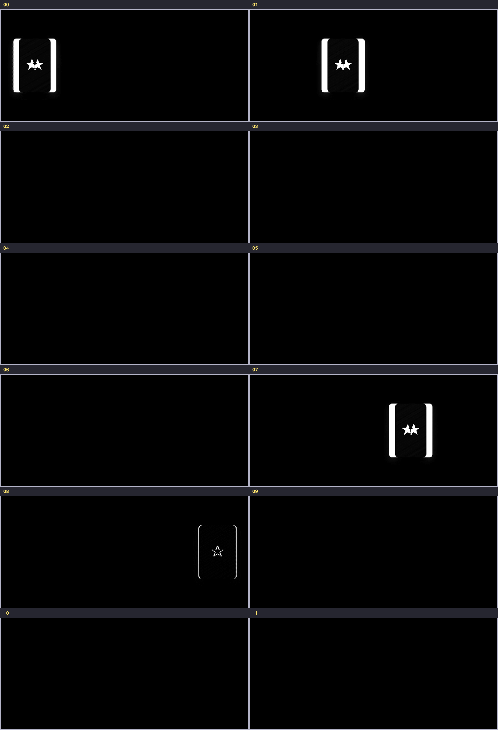 Contact sheet: animation